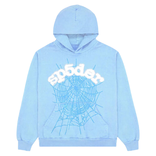 Sp5der Web Hoodie Sky Blue