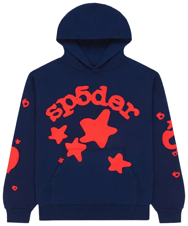 Sp5der Beluga Hoodie Navy Sp5der Beluga Hoodie Navy