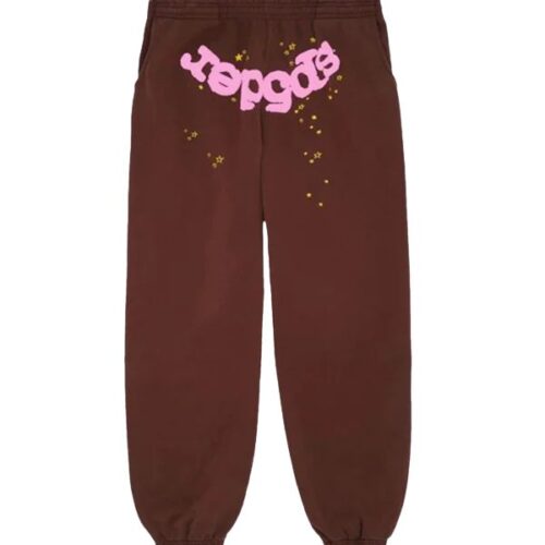 Sp5der Sweatpants Brown