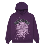 Sp5der Web Hoodie Purple
