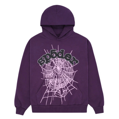 Sp5der Web Hoodie Purple