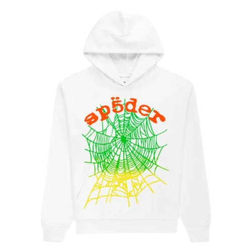 Spider Web Hoodie White