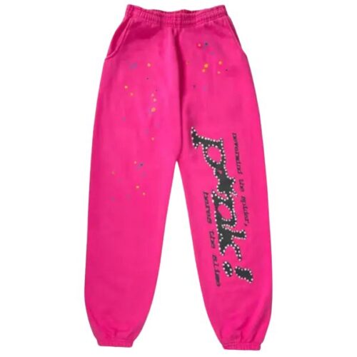 Sp5der Sweatpants Pink