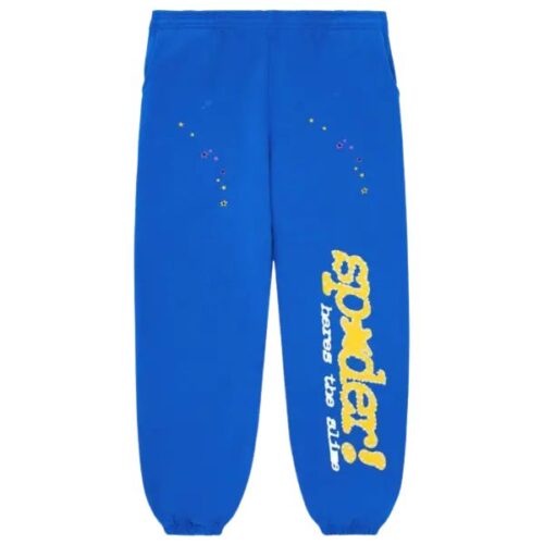 Sp5der Sweatpants Blue