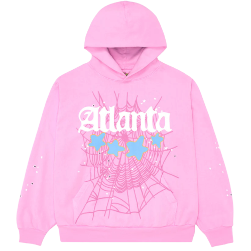 Sp5der Atlanta Hoodie Pink
