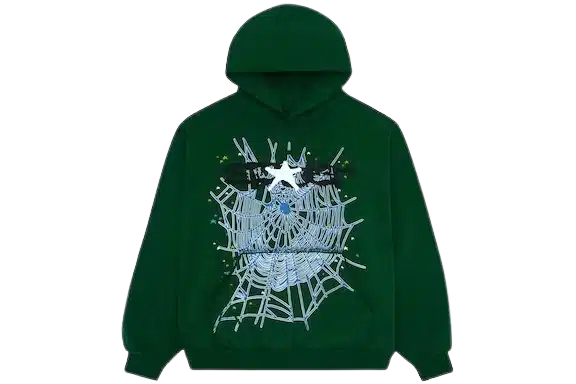Hunter Green Sp5der Web Hoodie (2) Sp5der Web Hoodie Hunter Green
