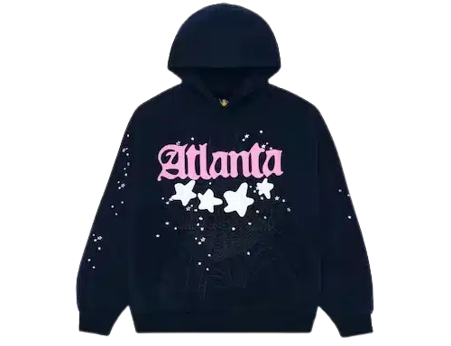Sp5der Atlanta Navy Hoodie