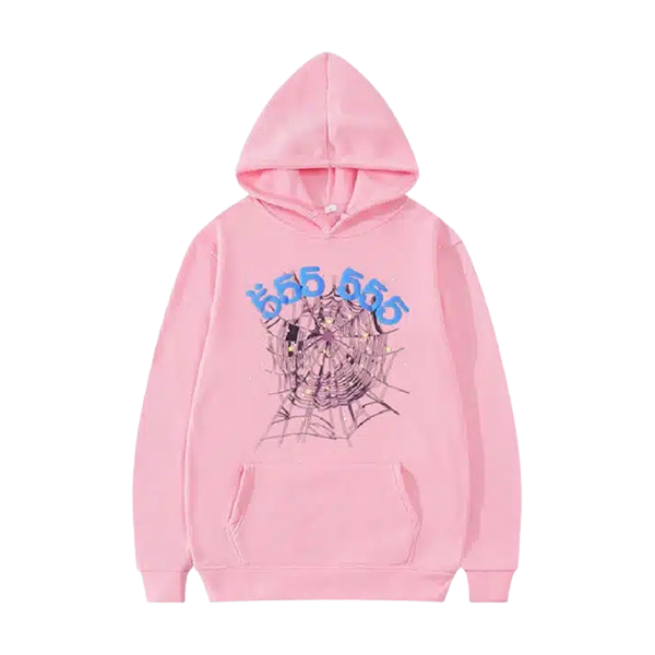 Sp5der 555 Pink Hoodie Sp5der 555 Pink Hoodie