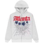 Sp5der Atlanta Full Zip Hoodie Heather Grey