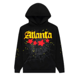 Sp5der Atlanta Star Print Hoodie Black