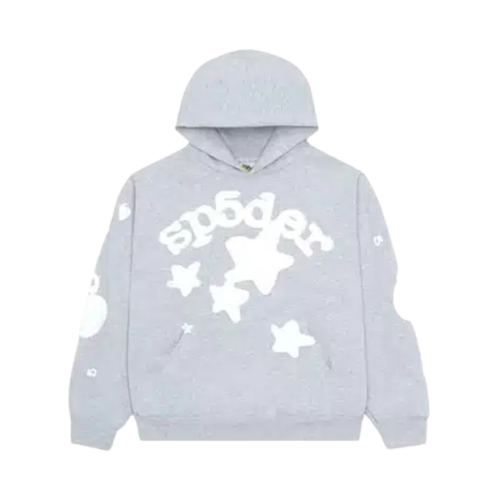 Sp5der Beluga Hoodie Light Grey