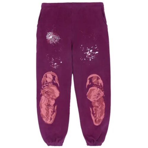 Sp5der Nocturnal Highway Sweatpants Purple