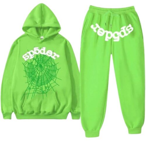 Sp5der OG Web Tracksuit Smile Green