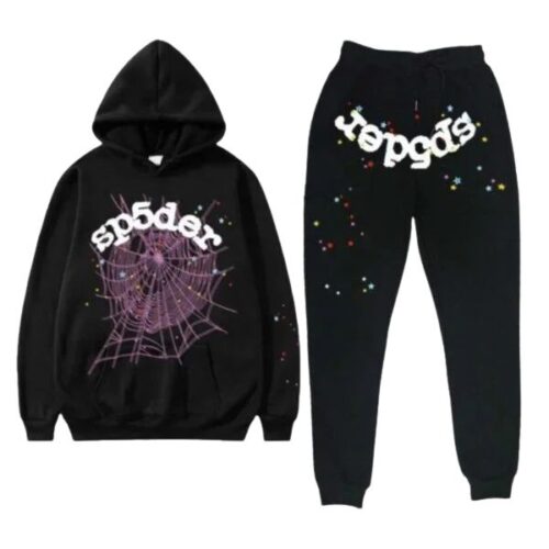 Sp5der OG Web Tracksuit Black