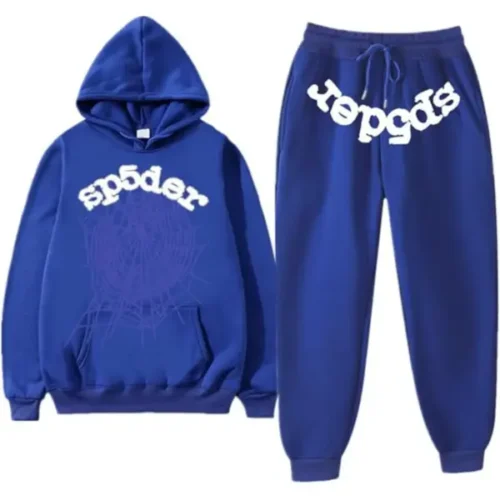 Sp5der OG Web Tracksuit Blue