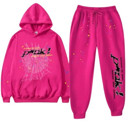 Sp5der P*nk Tracksuit Pink