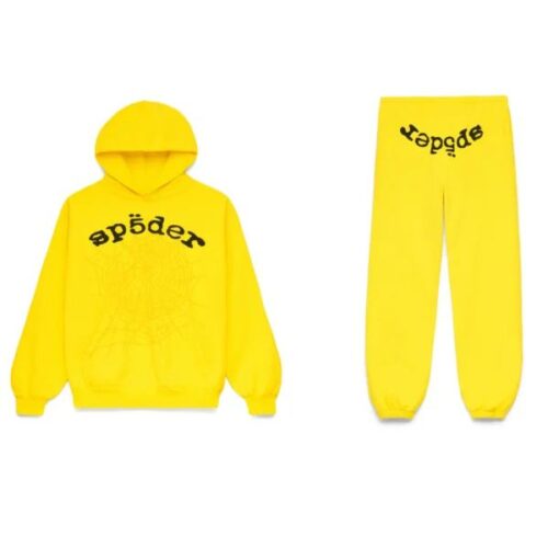 Sp5der OG Web Tracksuit Yellow